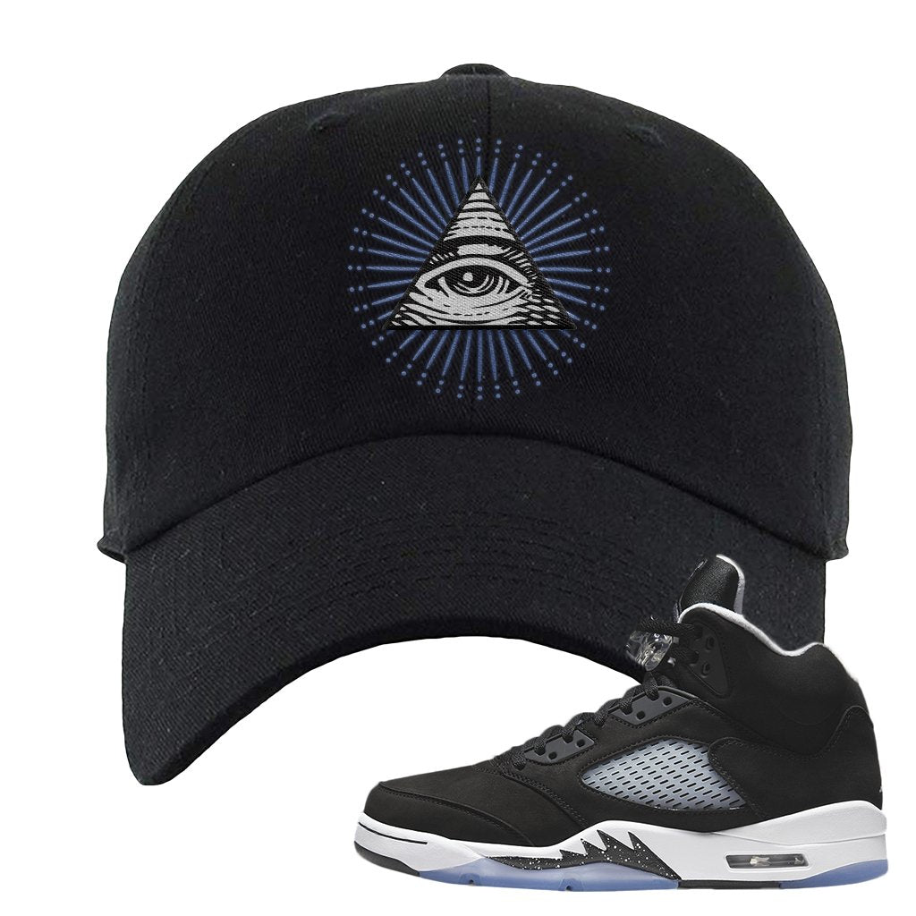Oreo Moonlight 5s Dad Hat | All Seeing Eye, Black