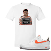 Air Force 1 Low Crimson Grind Rubber T Shirt | El Chapo Illustration, White