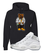 25th Anniversary Mid Questions Hoodie | Sweater Bear, Black