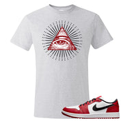 Chicago Golf Low 1s T Shirt | All Seeing Eye, Ash