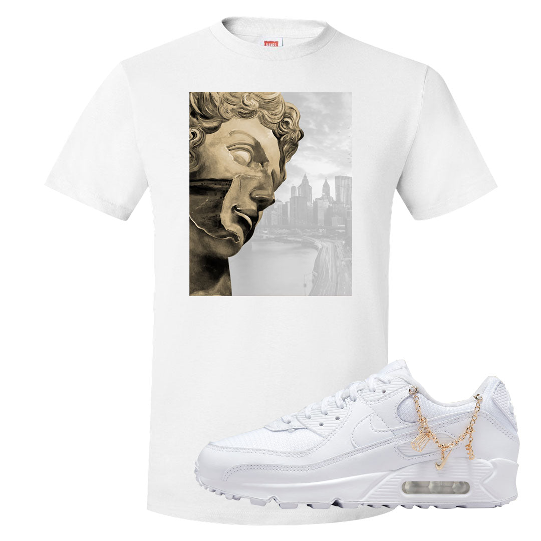 Charms 90s T Shirt | Miguel, White