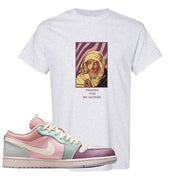 Air Jordan 1 Low Pastel T Shirt | God Told Me, Ash