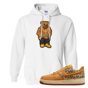 Woven Cork Low AF 1s Hoodie | Sweater Bear, White