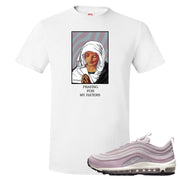 Plum Fog 97s T Shirt | God Told Me, White