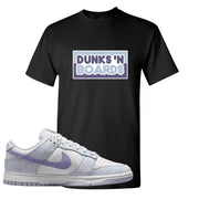 Purple Pulse Low Dunks T Shirt | Dunks N Boards, Black
