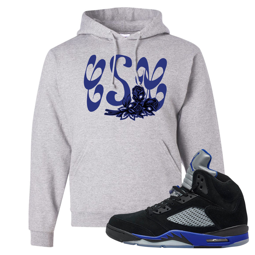 Racer Blue 5s Hoodie | Certified Sneakerhead, Ash