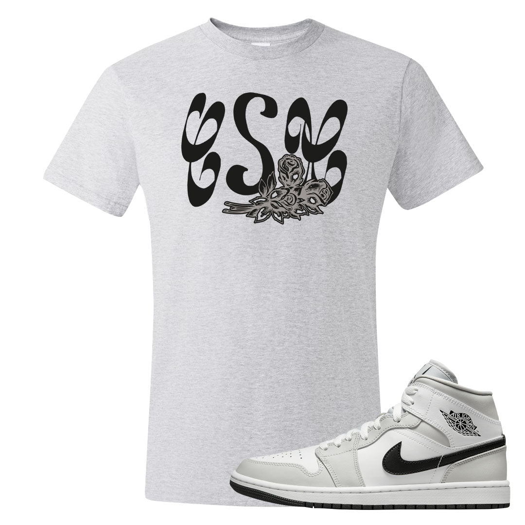 Light Smoke Grey Mid 1s T Shirt | Certified Sneakerhead, Ash
