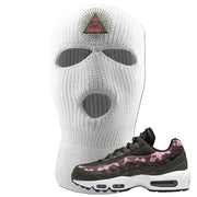 Olive Pink Camo 95s Ski Mask | All Seeing Eye, White