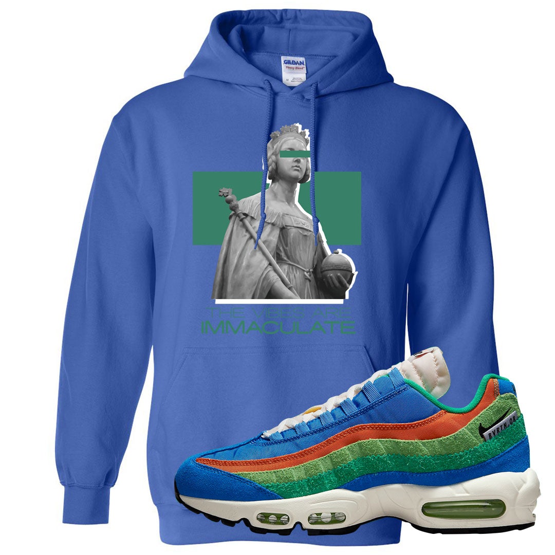 Light Blue Green AMRC 95s Hoodie | The Vibes Are Immaculate, Royal Blue