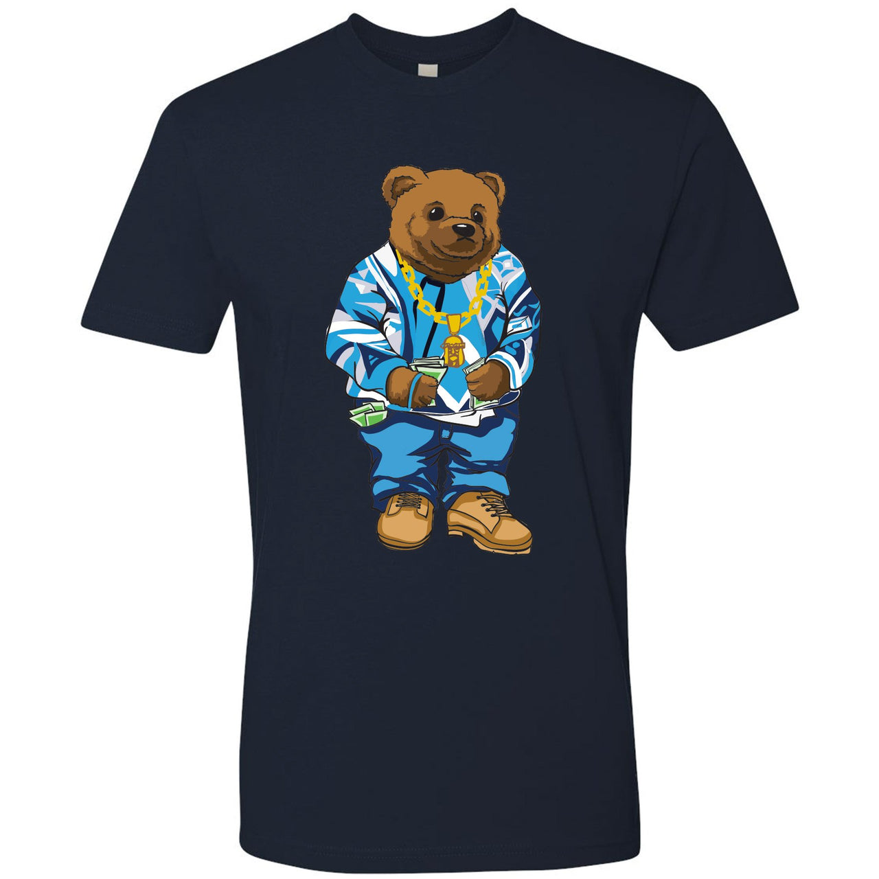 UNC All Star Pearl Blue 9s T Shirt | Sweater Bear, Navy