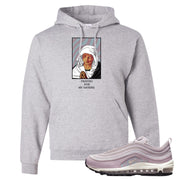 Plum Fog 97s Hoodie | God Told Me, Ash