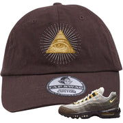 Ironstone Hemp 95s Dad Hat | All Seeing Eye, Brown