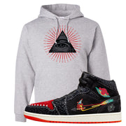 Always Familia Mid 1s Hoodie | All Seeing Eye, Ash