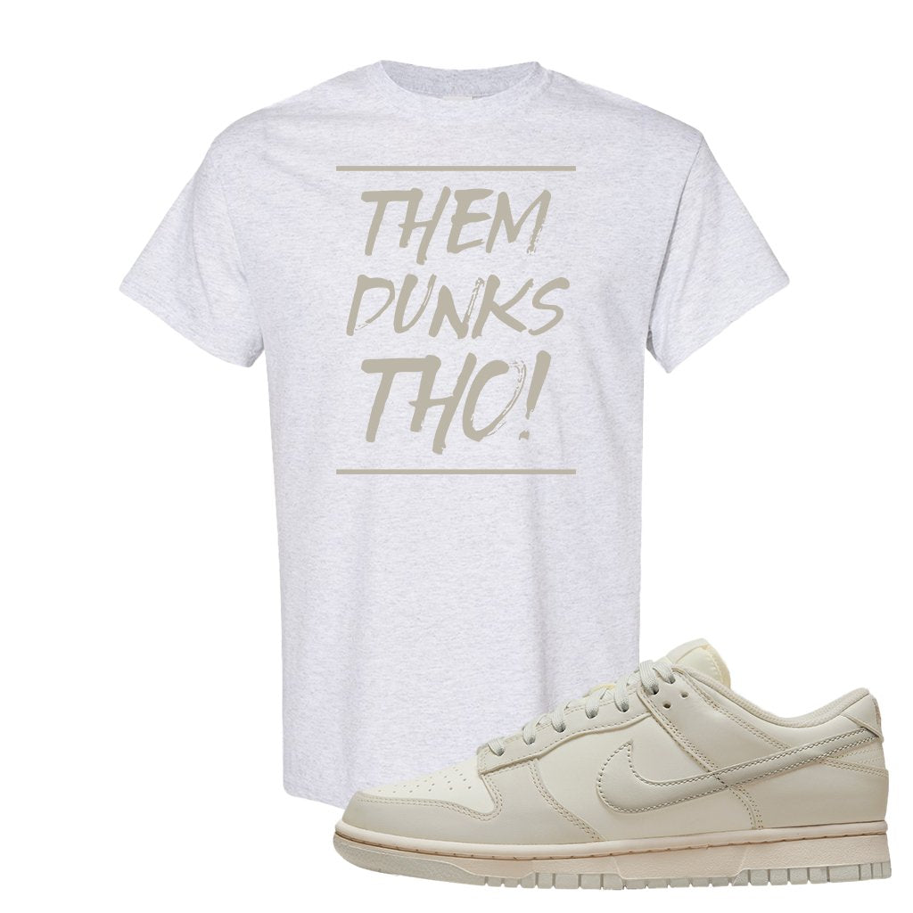 SB Dunk Low Light Bone T Shirt | Them Dunks Tho, Ash