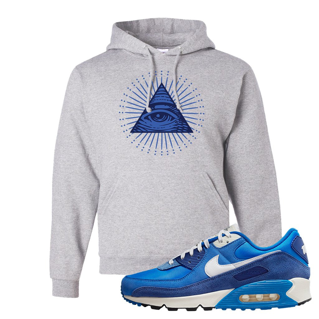 Air Max 90 First Use Hoodie | All Seeing Eye, Ash