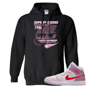 Valentine's Day Mid 1s Hoodie | Drip God Racing Club, Black