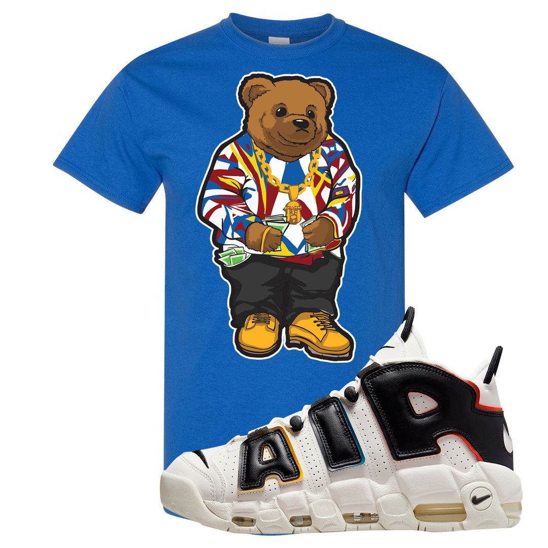 Multicolor Uptempos T Shirt | Sweater Bear, Royal Blue
