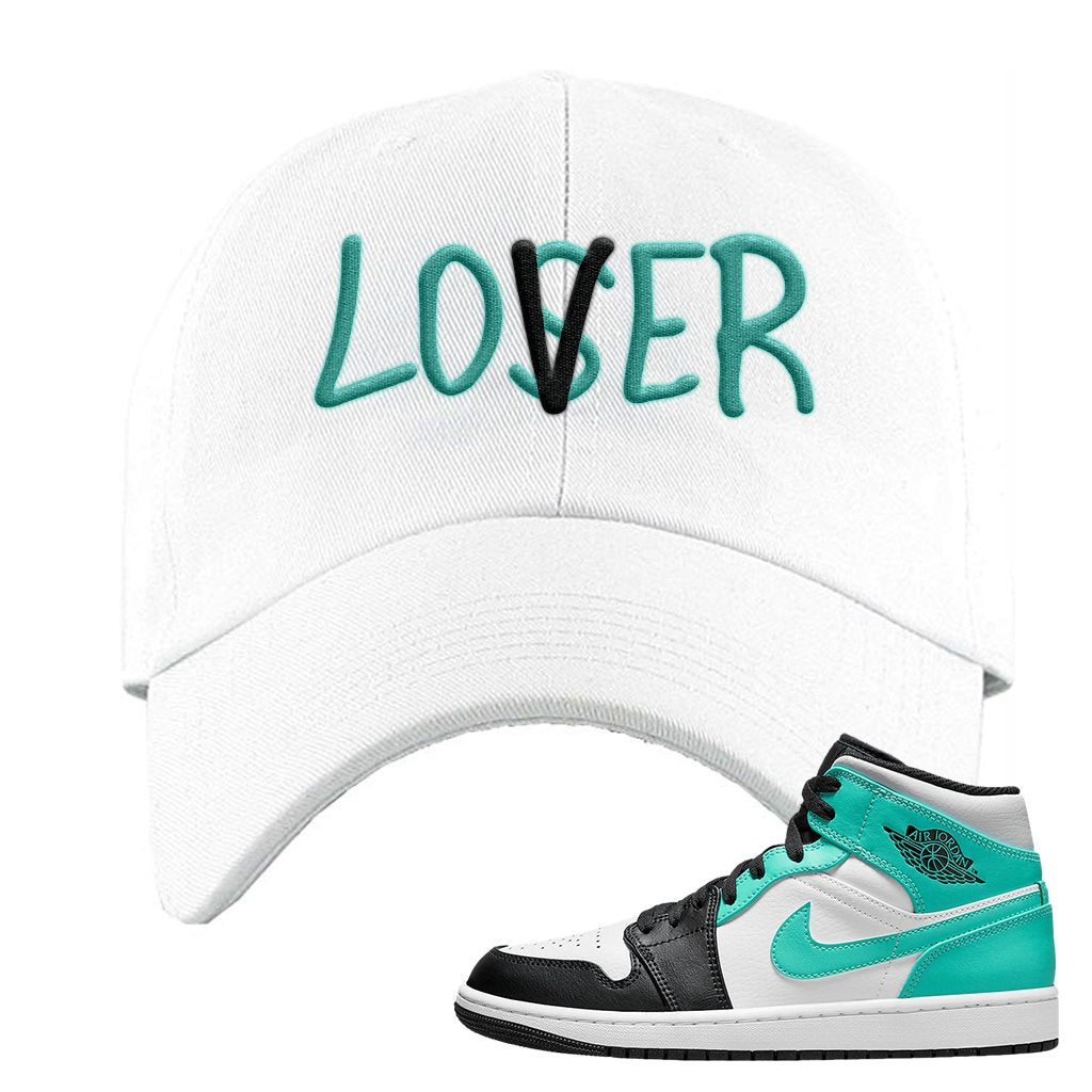 Air Jordan 1 Mid Tropical Twist Dad Hat | Lover, White