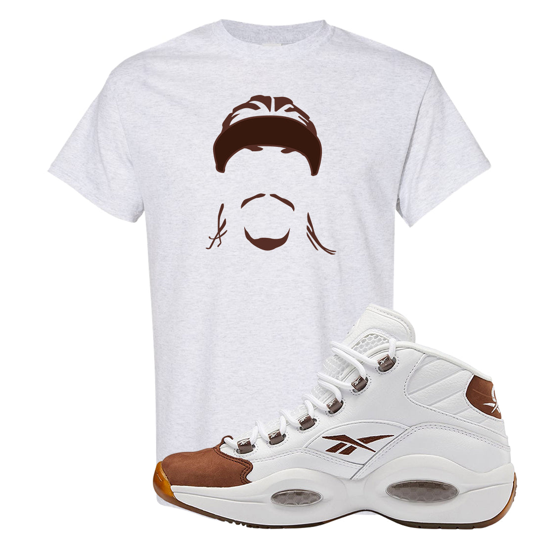 Mocha Question Mids T Shirt | Headband Corn Rows, Ash