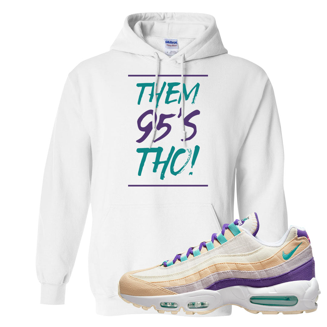 Sprung Natural Purple 95s Hoodie | Them 95's Tho, White