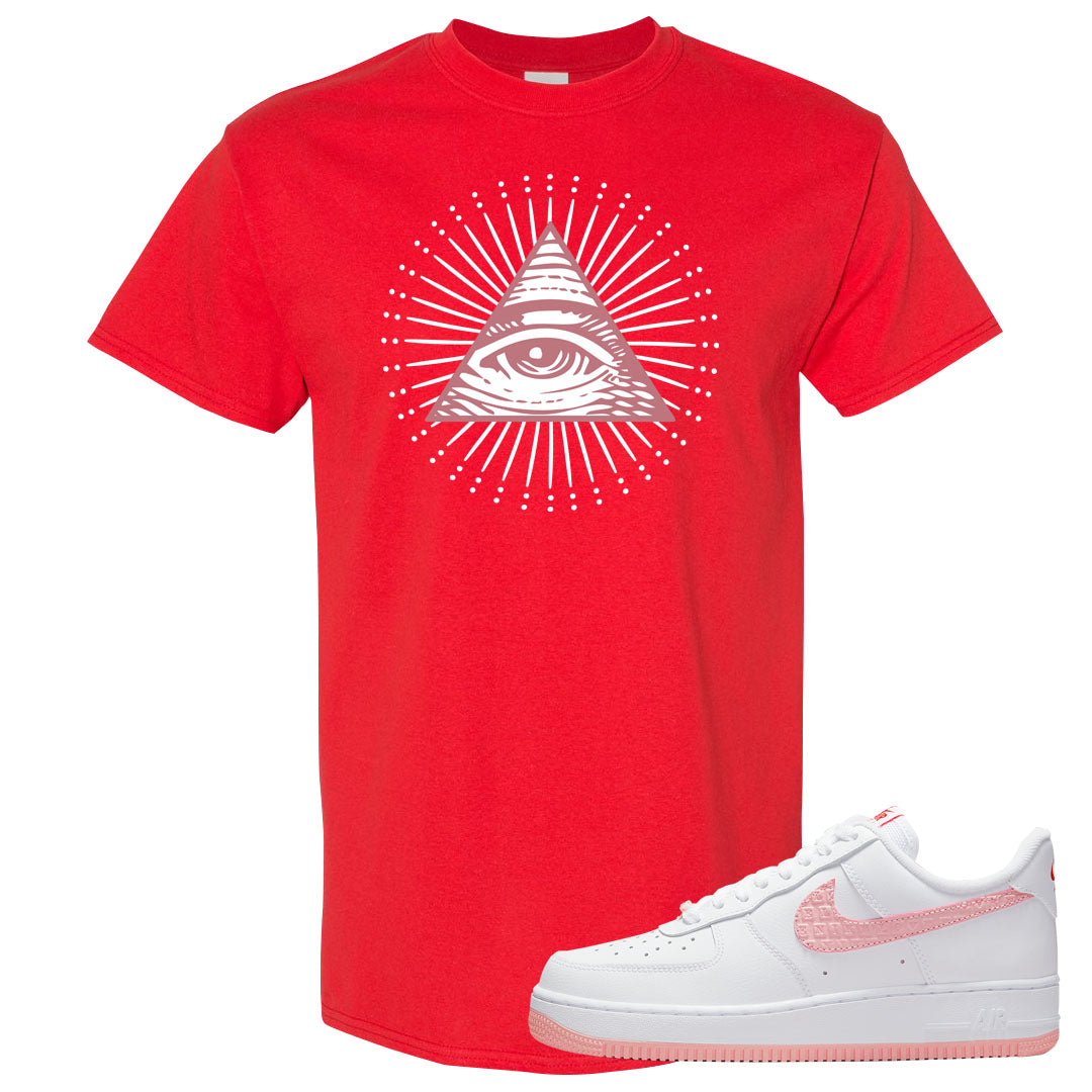 Valentine's Day 2022 AF1s T Shirt | All Seeing Eye, Red