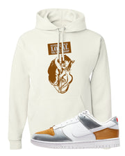 Gold Silver Red Low Dunks Hoodie | Support Your Local Skate Shop, White
