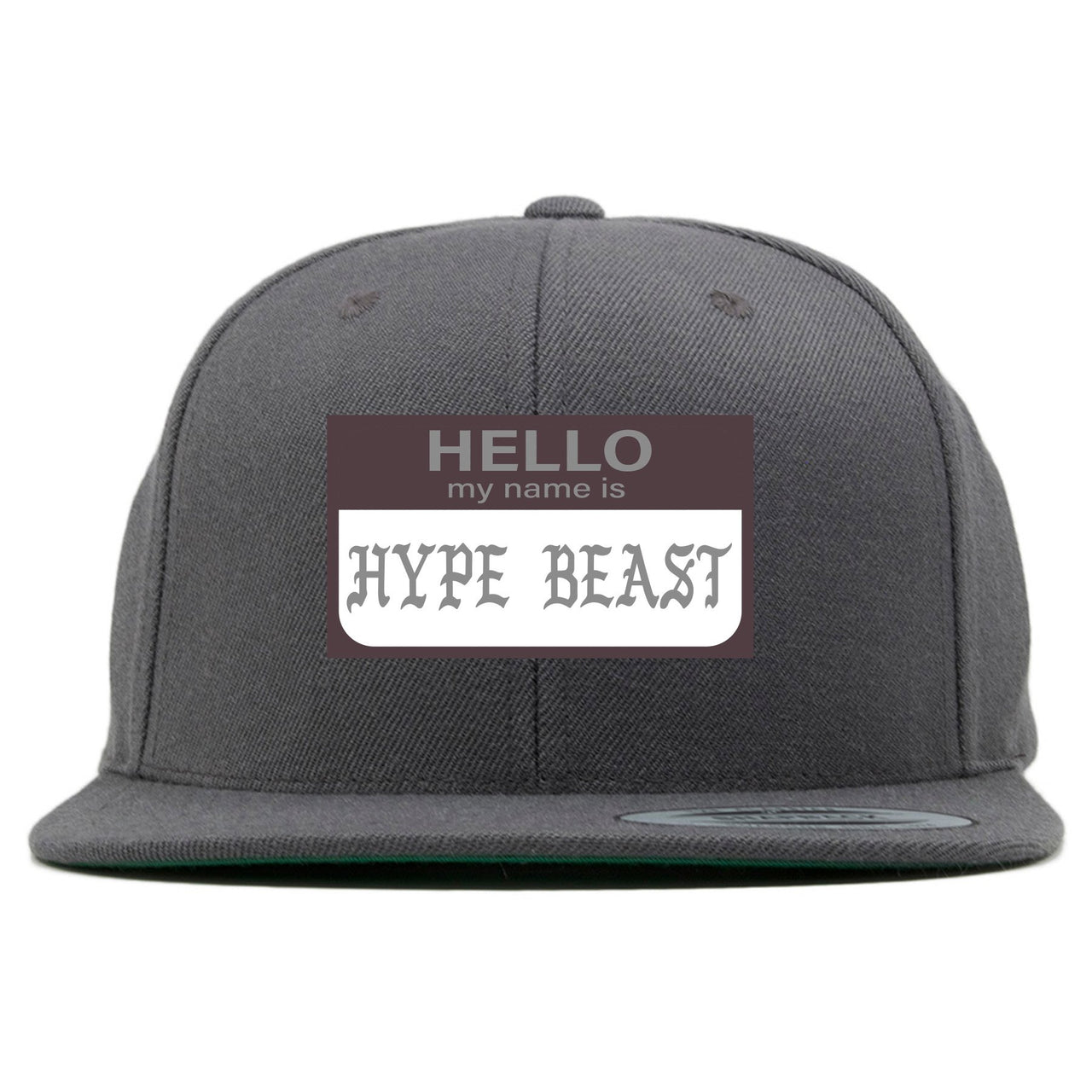 Geode 700s Snapback | Hello My Name Is Hype Beast Pablo, Gray