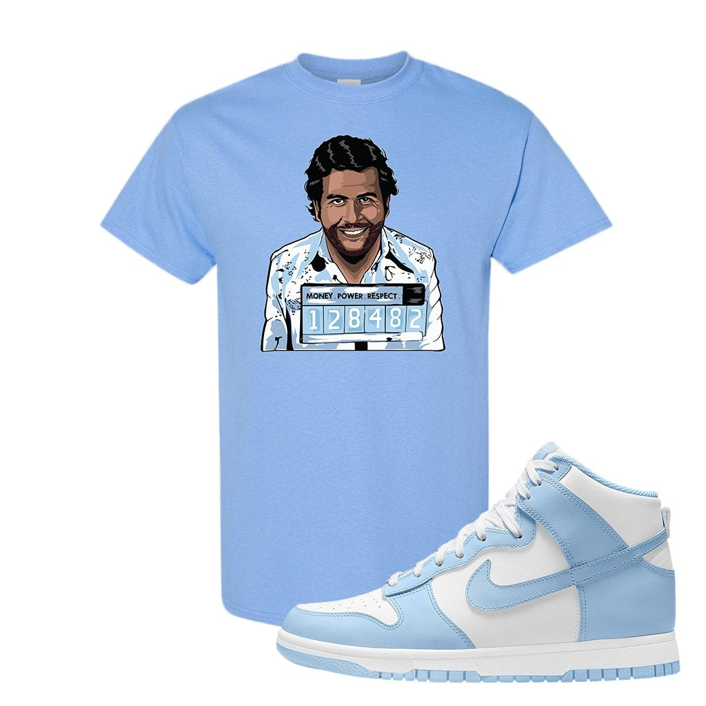 Aluminum High Dunks T Shirt | Escobar Illustration, Light Blue