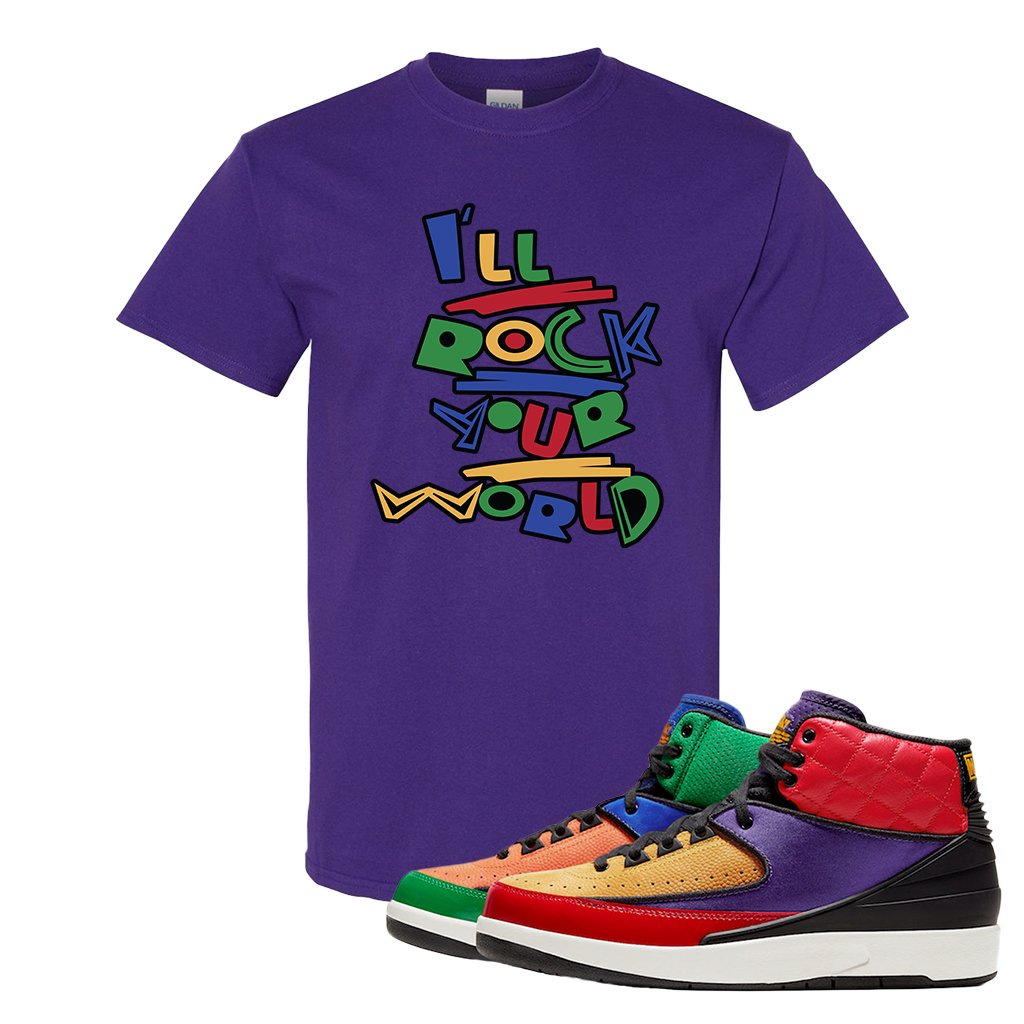 WMNS Multicolor Sneaker Purple T Shirt | Tees to match Nike 2 WMNS Multicolor Shoes | I'll Rock Your World