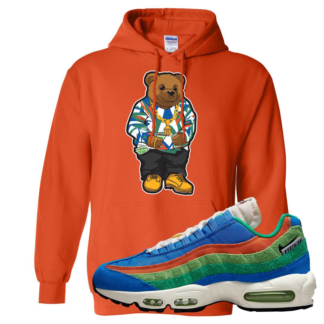 Light Blue Green AMRC 95s Hoodie | Sweater Bear, Orange