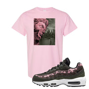 Olive Pink Camo 95s T Shirt | Miguel, Light Pink