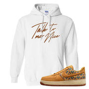 Woven Cork Low AF 1s Hoodie | Talk To Me Nice, White