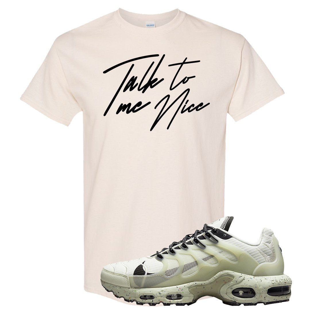 Terrascape Light Bone Pluses T Shirt | Talk To Me Nice, Natural