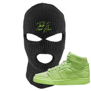 Neon Green KO 1s Ski Mask | Talk To Me Nice, Black