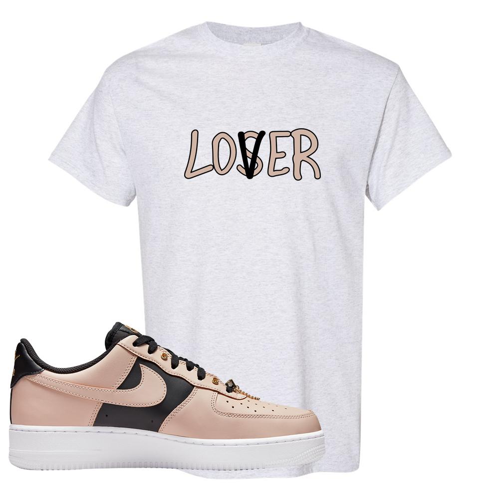 Air Force 1 Low Bling Tan Leather T Shirt | Lover, Ash