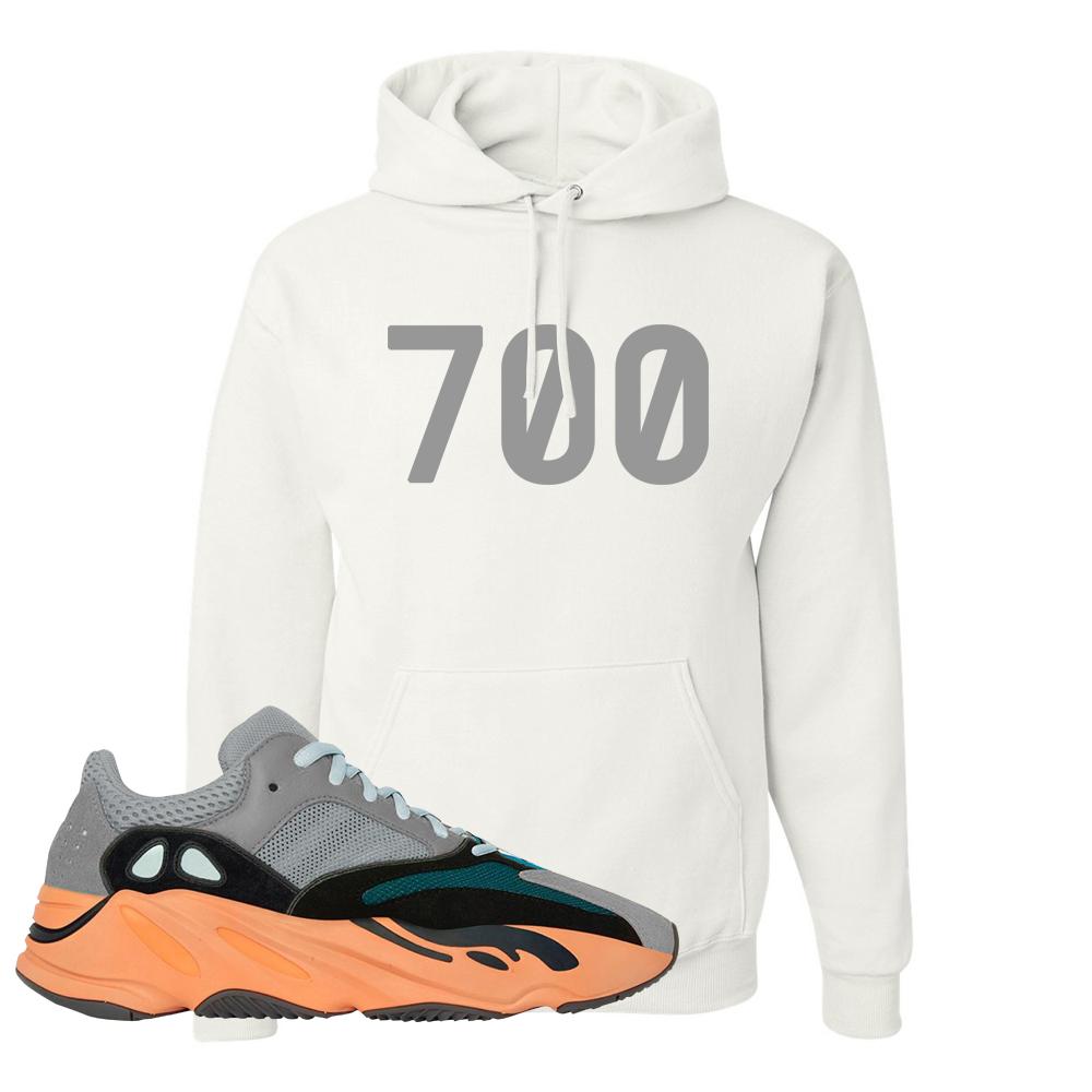 Wash Orange 700s Hoodie | 700, White