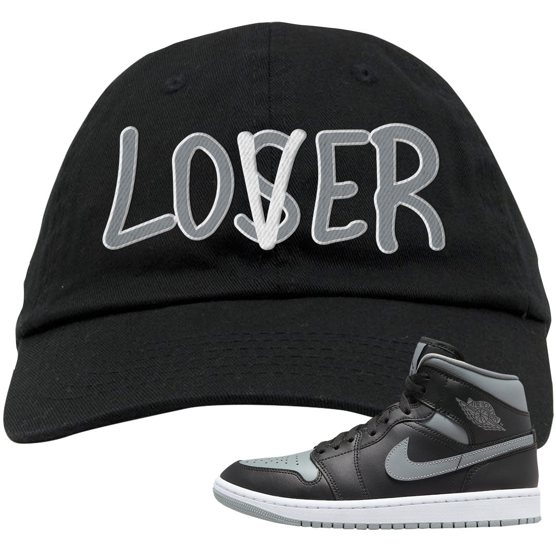 Alternate Shadow Mid 1s Dad Hat | Lover, Black