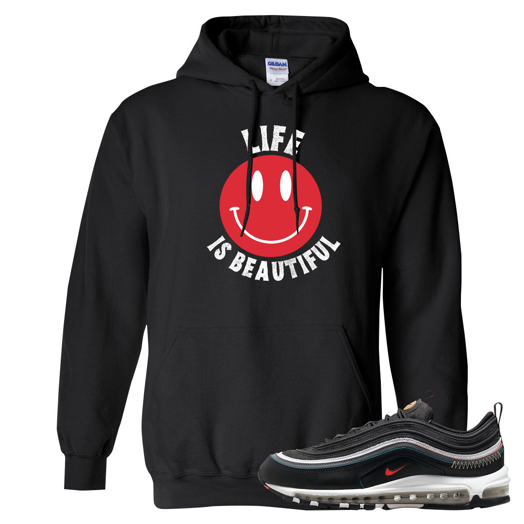 Alter and Reveal 97s Hoodie | Smile Life Is Beautiful, Black