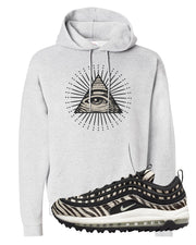 Zebra Golf 97s Hoodie | All Seeing Eye, Ash