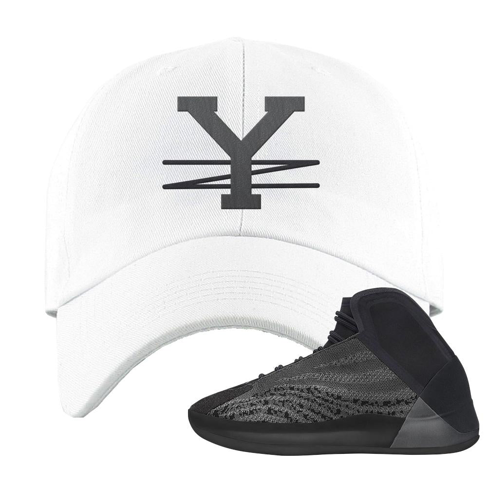 Onyx Quantums Dad Hat | YZ, White