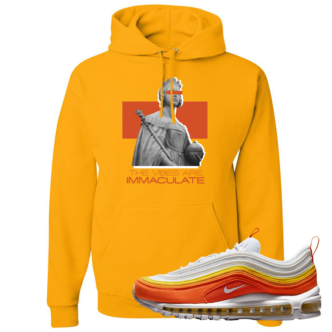 Club Orange Yellow 97s Hoodie | The Vibes Are Immaculate, Gold