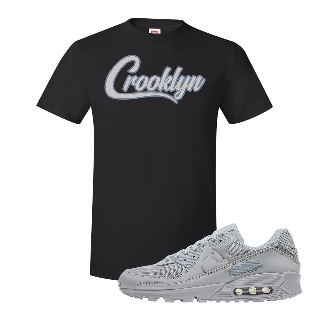Air Max 90 Wolf Grey T Shirt | Crooklyn, Black