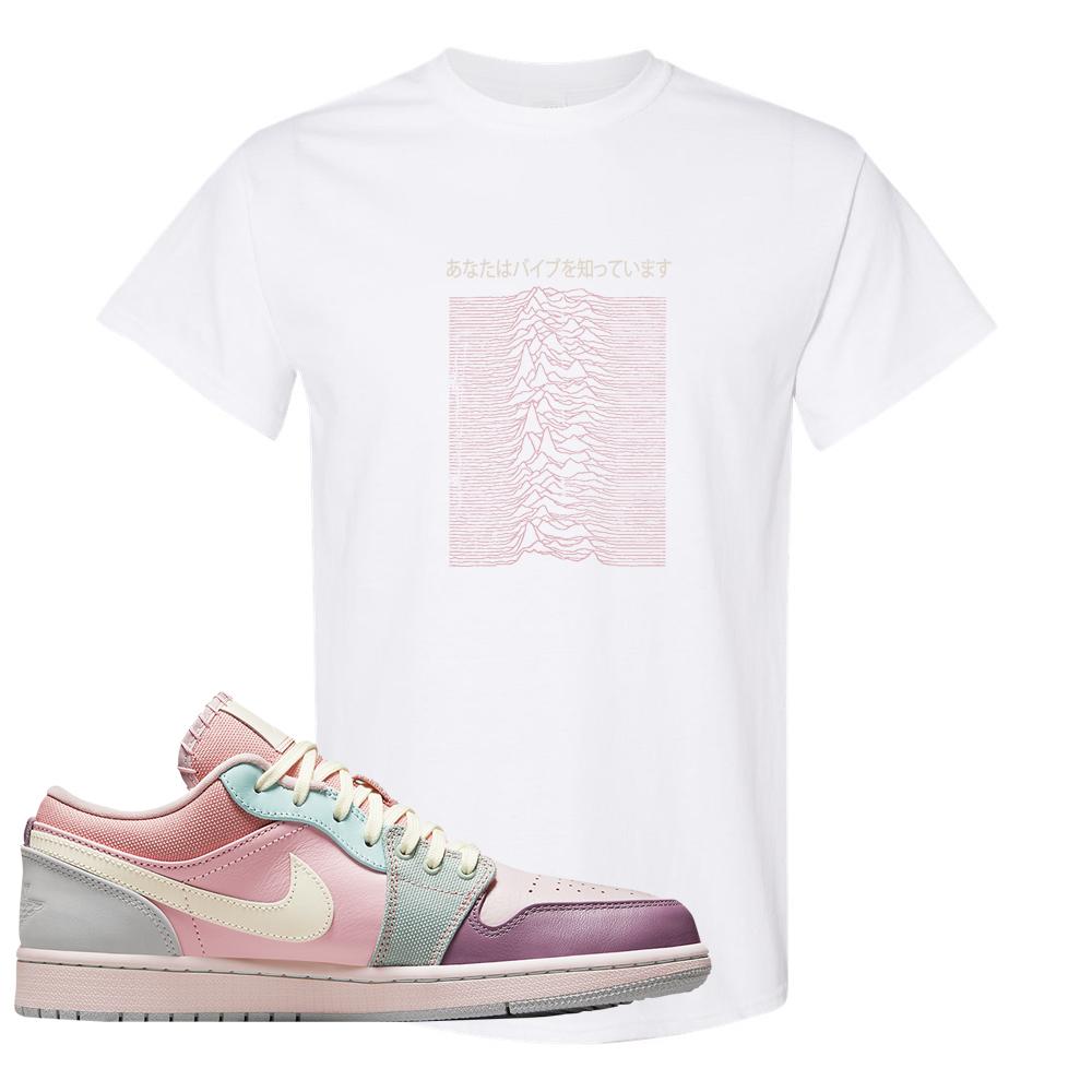 Air Jordan 1 Low Pastel T Shirt | Vibes Japan, White