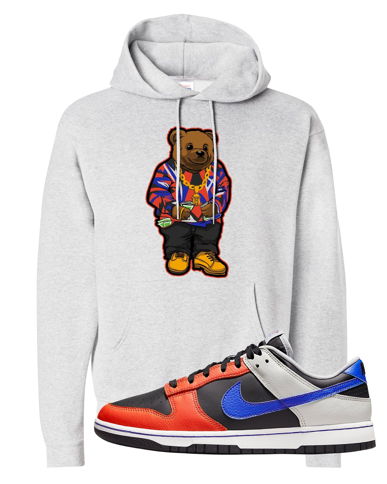75th Anniversary Low Dunks Hoodie | Sweater Bear, Ash