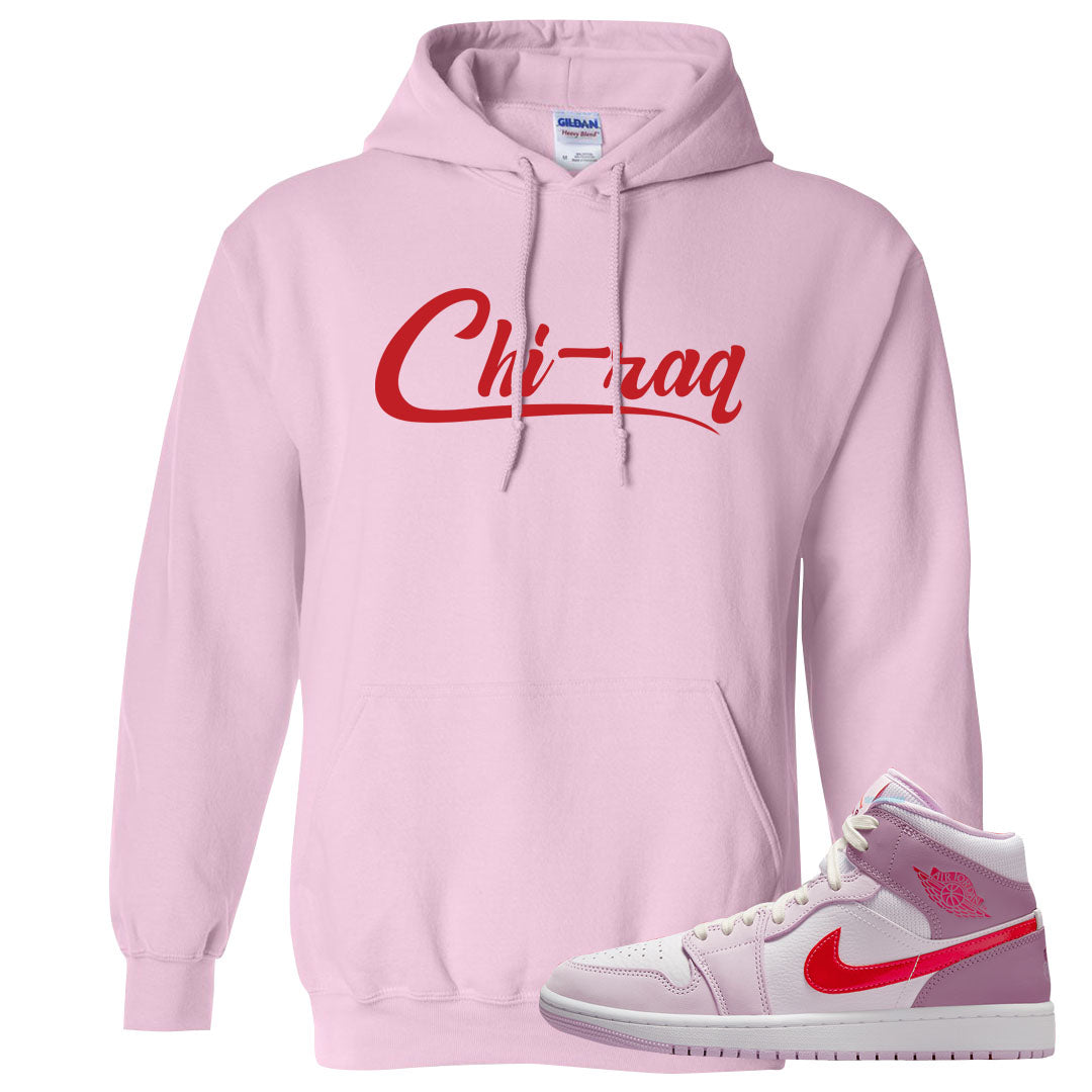 Valentine's Day Mid 1s Hoodie | Chiraq, Light Pink