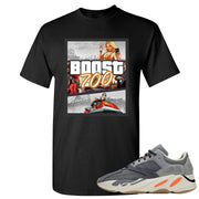 Yeezy Boost 700 Magnet GTA Cover Black Sneaker Matching Tee Shirt