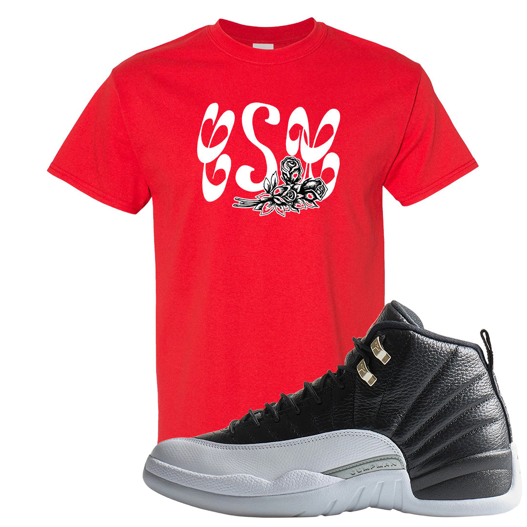 Playoff 12s T Shirt | Certified Sneakerhead, Red