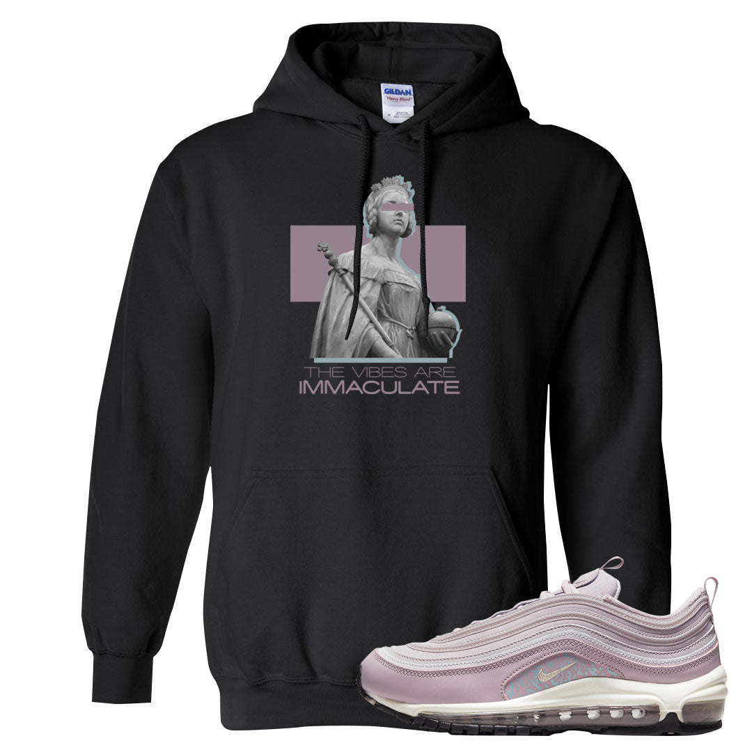 Plum Fog 97s Hoodie | The Vibes Are Immaculate, Black