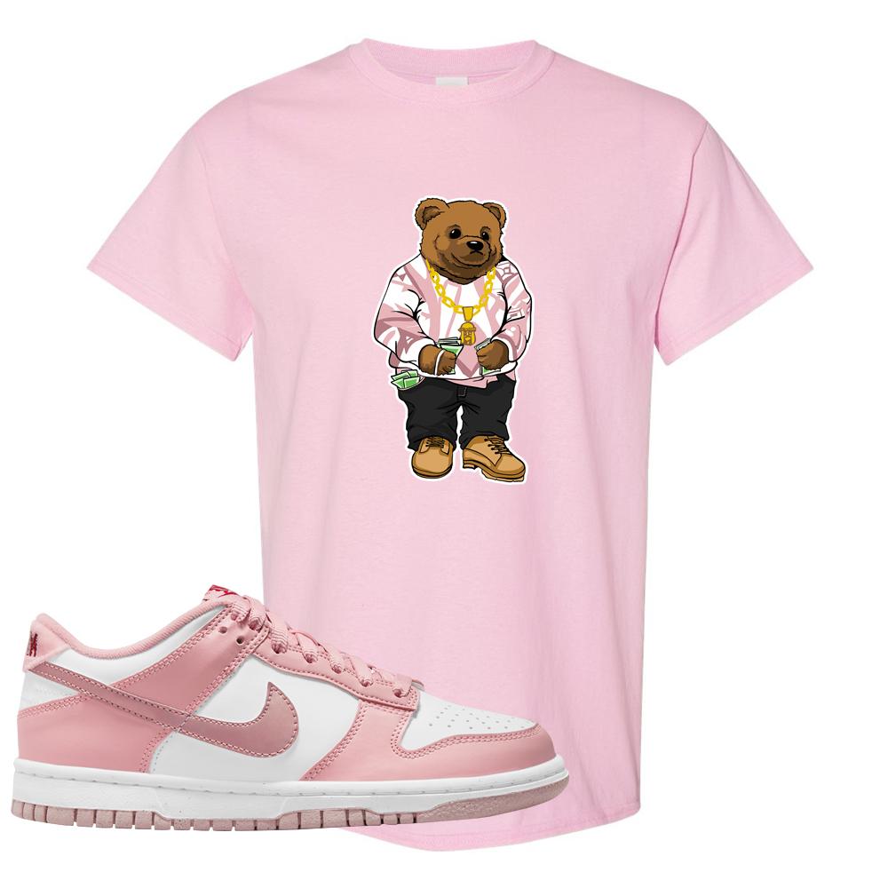 Pink Velvet Low Dunks T Shirt | Sweater Bear, Light Pink