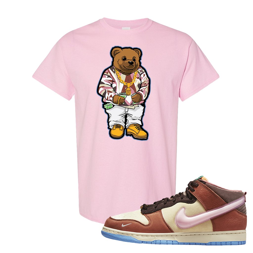 Chocolate Milk Mid Dunks T Shirt | Sweater Bear, Light Pink